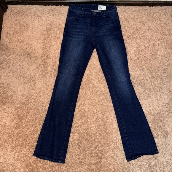 cosmic blue love Denim - Cosmic Blue Love Women’s Dark Blue Flare Jeans Size 29 Stretch